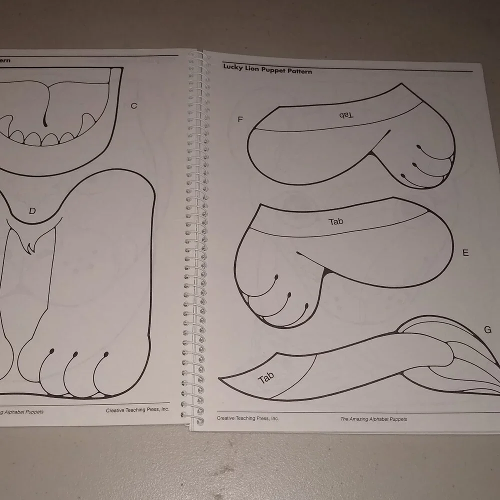 The Amazing Alphabet Puppets by Rhonda Erickson  Spiral-Bound used